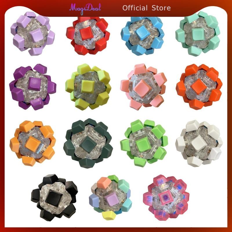 MagiDeal คีย์บอร์ด Fidget Finger Keyboard ปุ่มคีย์บอร์ด Keycap Fidget คีย์บอร์ด Clicker สําหรับทํางา