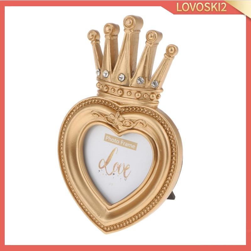 [Lovoski2] กรอบรูปสไตล์มงกุฎทองวินเทจห้องนอนตกแต่งบ้าน,การกําหนดมุม 7 นิ้ว