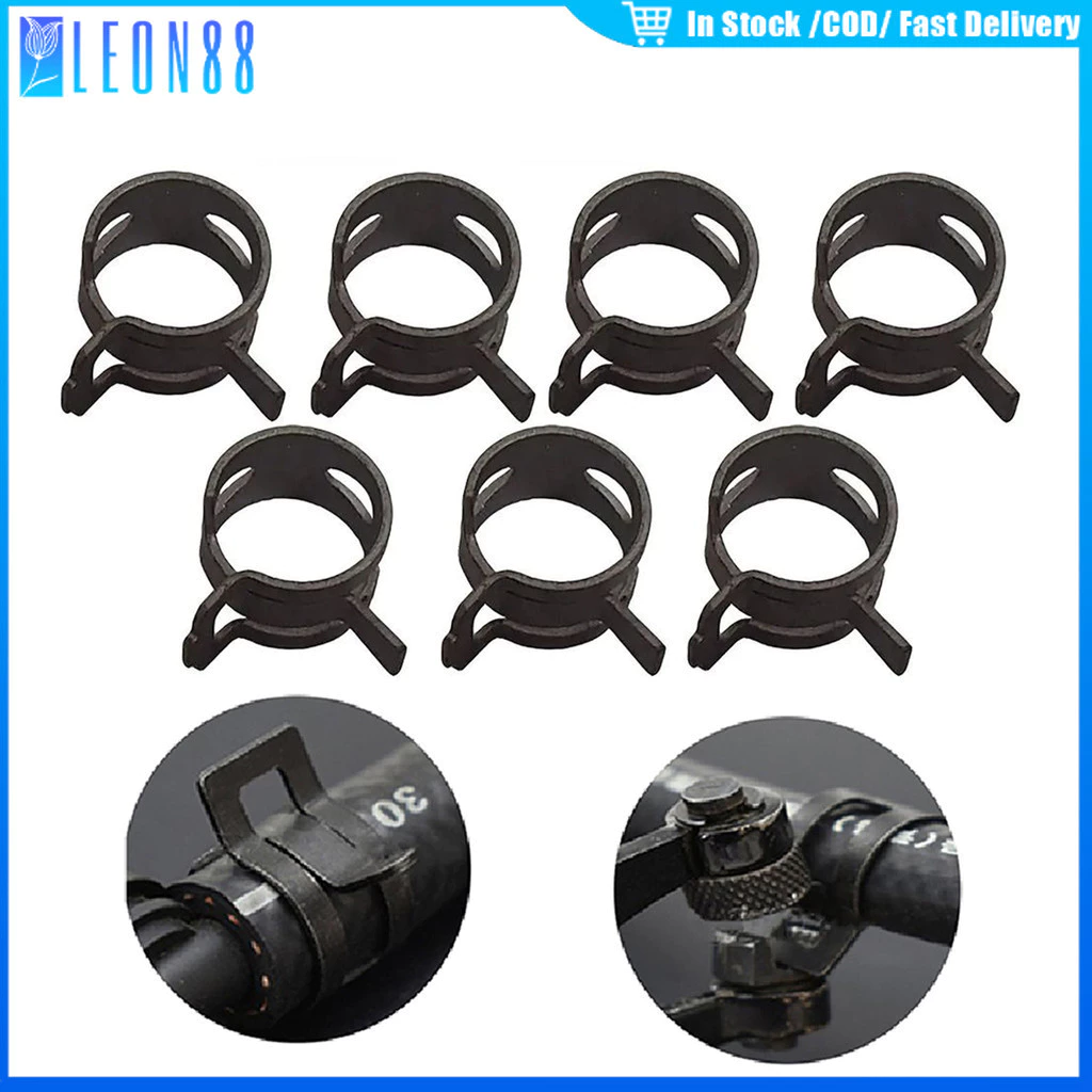 ของมาใหม่!ชุด10ชิ้น เข็มขัดสปริง สปริงรัดท่อ6mm/8mm/10mm/12mm/14mm คลิปหนีบสายน้ำมัน กื๊บ