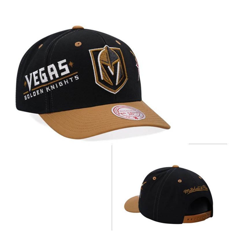 Mitchell & Ness Vegas Golden Knights Pro Crown Fit หมวก Snapback