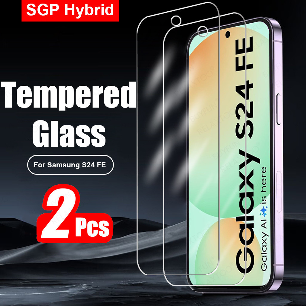 2 ชิ้นสําหรับ Samsung Galaxy S24 FE S25 FE กระจกนิรภัยป้องกันหน้าจอสําหรับ SamsungS24FE SamsungS25FE
