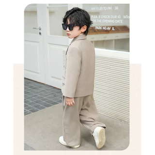 【สินค้ามีในสต็อก】PiPi ชุดสุทต์เด็กชาย｜ตกแต่งปากกาแถวคู่+ชุดสูทชั้นๆ สไตล์โ_FORMAL，สีชมพูและหล่อสุดๆ｜ใช้สำหรับเด็กเป็นผีเสื้อในงานแต่งงาน、ปาร์ตี้วันเกิด、งานเฉลิมฉลองเทศกาล｜ชุดวาสน์คุณภาพยอดเยี่ยมสำหรับเด็กชาย