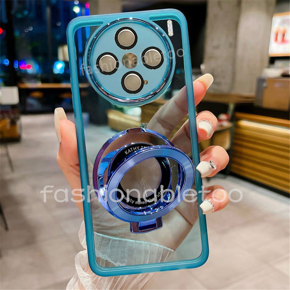 ปลอกสําหรับ Vivo X100 X200 pro mini X200pro mini X200promini X100pro X 200 VivoX200pro ผู้ถือแหวนวงเล็บเคสโทรศัพท์ซิลิโคนใส Soft TPU Edge กันกระแทกปกหลัง
