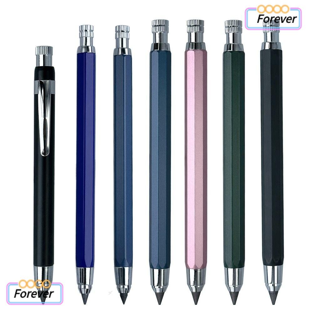 Forever ดินสอกด, เครื่องมือเขียนการวาดภาพ 4.0 มม.ดินสออัตโนมัติ, โลหะสร้างสรรค์ 2B/4B/6B/8B/10B ดินสอเติม Sketch Comics Design Propelling ศิลปะภาพวาดอุปกรณ์