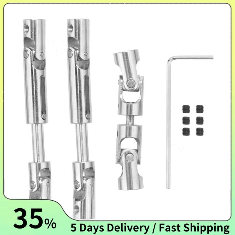 3 ชิ้นโลหะไดรฟ์เพลา Driveshaft CVD สําหรับ WPL B16 B36 JJRC Q60 Q63 Q64 Faye FY004 MN-77 6WD 6X6 RC 