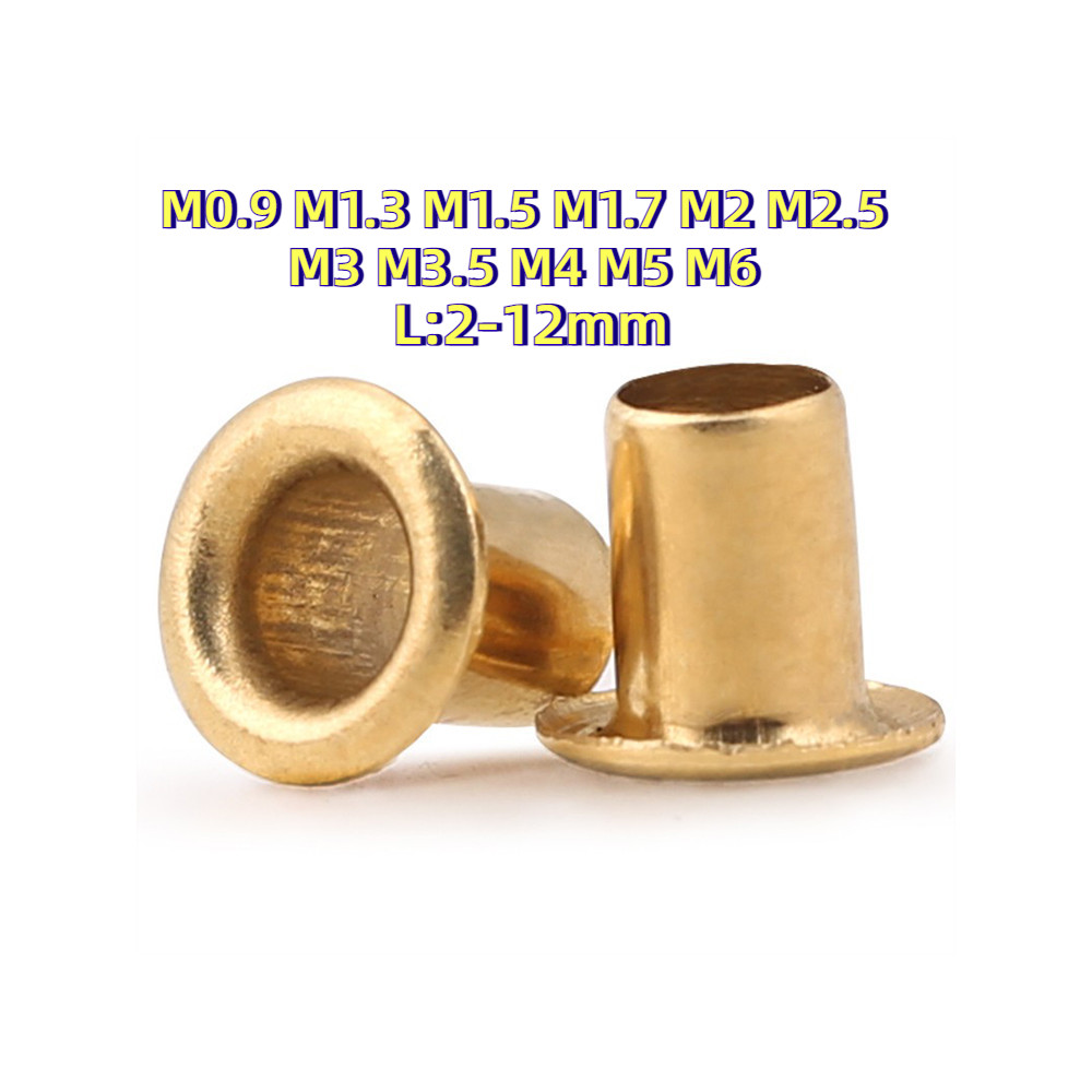 [HJC-LY-w] ตาไก่จิ๋ว เนื้อทองเหลือง M0.9 M1.3 M1.5 M1.7 M2M2.5 M3M3.5 M4M5M6 ไม่รวมแหวน