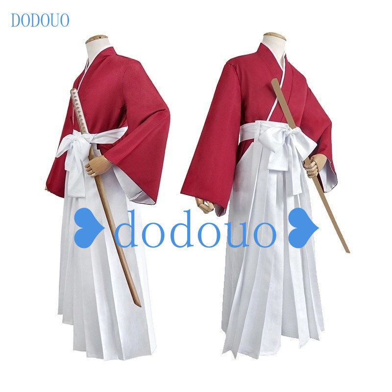 Rurouni Kenshin Himura Kenshin Cos เสื้อผ้า Gust Basanihiko ชุดกิโมโนเคนโด้เสื้อผ้าเครื่องแต่งกายคอสเพลย์