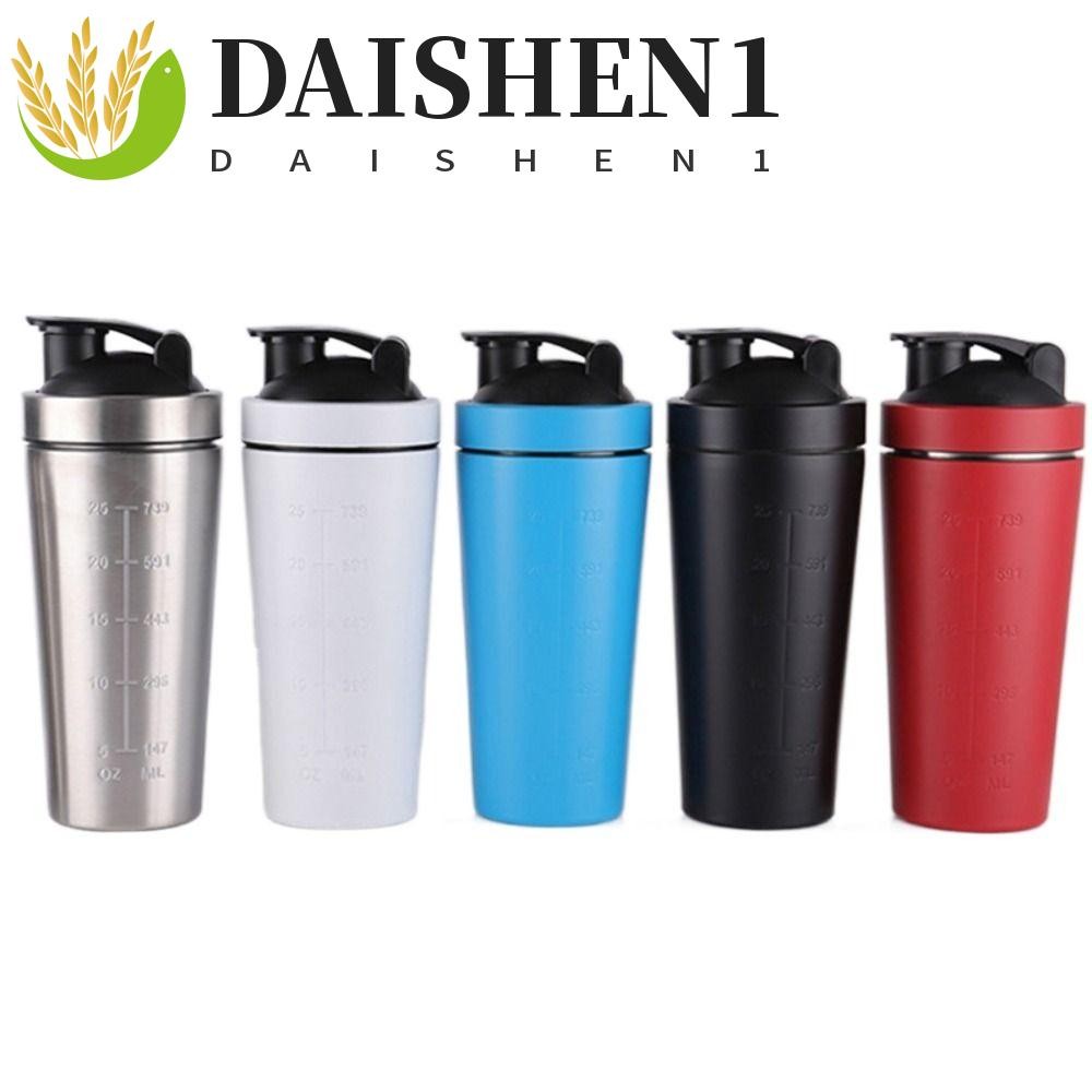 Daishen1 แก้วเวย์เชค สเตนเลส 304 500 มล. 750 มล. กันรั่วซึม ขนาดใหญ่ สําหรับออกกําลังกาย ตั้งแคมป์
