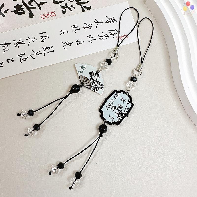[CO] สไตล์จีน Anti-lost โทรศัพท์ Lanyard Retro sel จี้พวงกุญแจกระเป๋า Ch กระเป๋าเป้สะพายหลังแขวนตกแต่งเครื่องประดับแฟชั่น TH