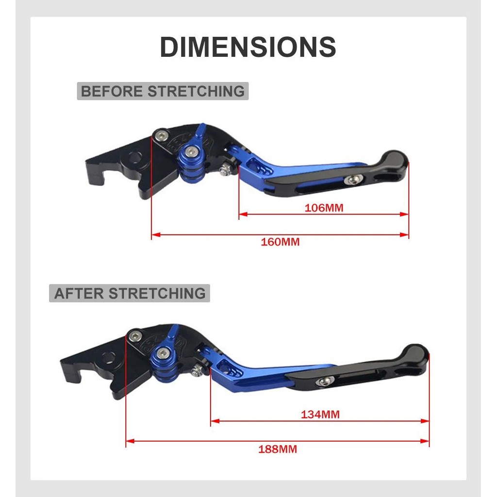 เหมาะสำหรับ Honda CBR500R CB500F CB500X คันคลัตช์ คันเบรค พับได้ อุปกรณ์ตกแต่งรถมอเตอร์ไซค์อลูมิเนียมอัลลอยด์ - รูปที่ 6