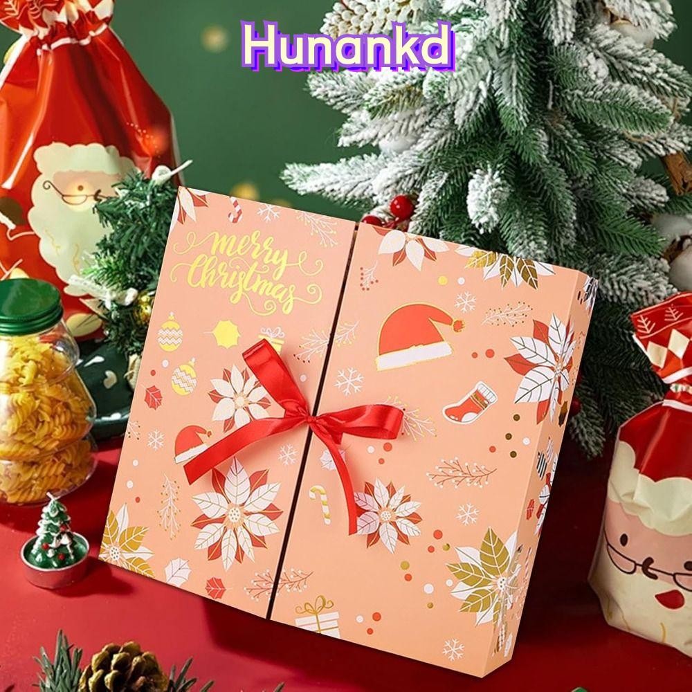 Hunan 24 ชิ้น 24 วัน Advent Countdown Gift Box, Empty Christmas Advent Calendar Boxes, DIY รีฟิลกล่องจํานวน