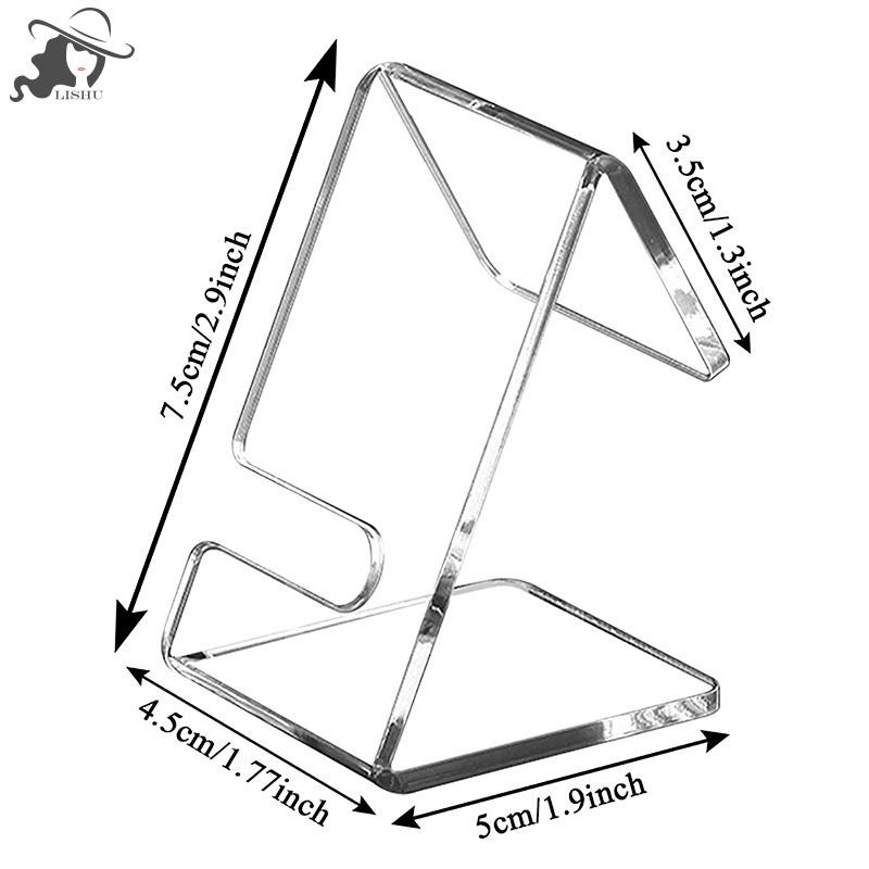 Lishu อะคริลิคนาฬิกาขาตั้งนาฬิกาผู้ถือเครื่องประดับนาฬิกา Rack นาฬิกาเดี่ยวผู้ถือจอแสดงผลตู้โชว์ th