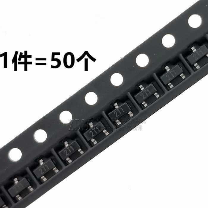 50pcs S9012 การพิมพ์ผ้าไหม 2T1 MMBT9012LT1G Patch SOT-23 ไดโอด 9012 ยี่ห้อใหม่คลังสินค้าพร้อม