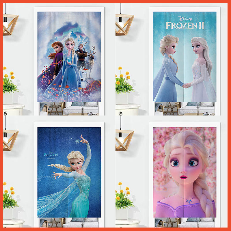 🌈Door curtain with rod ผ้าม่านประตู ผ้าม่านใหม่ การ์ตูนที่กําหนดเอง ผ้าม่านแขวนที่น่ารักสําหรับเด็ก ห้องเจ้าหญิงวัยรุ่น ผ้าม่านกั้นห้องครึ่งม่าน