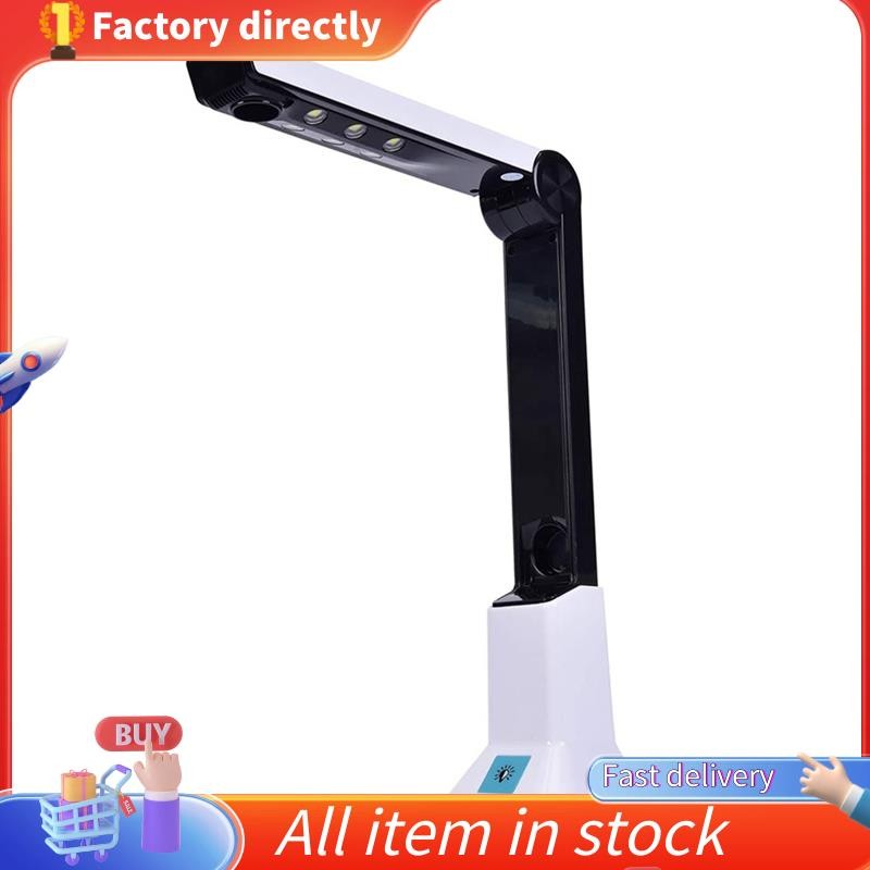 ในสต็อก-กล้องเอกสารสําหรับครู,เครื่องสแกนกล้องเอกสาร USB แบบพกพาพร้อมขาตั้ง 8MP HD A4 Format Doc Cam