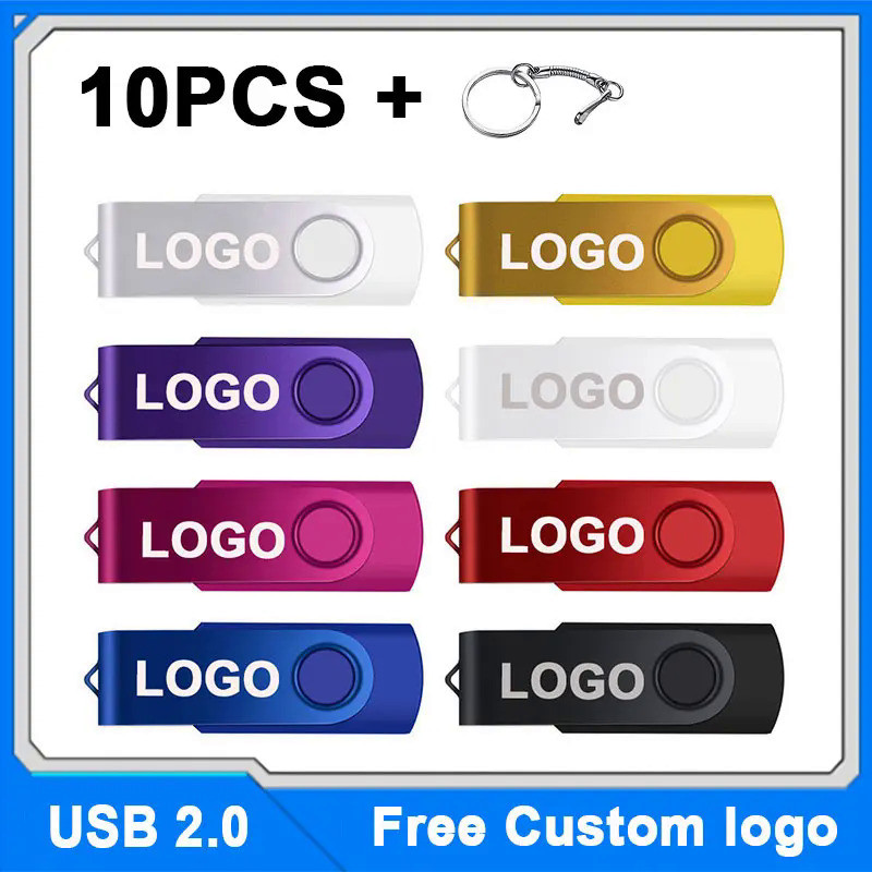 10PCS/wholesale Free custom logo USB Flash Drive 256MB 1GB 2GB 4GB 8GB 16GB 32G  64GB 128GB  Pen dri