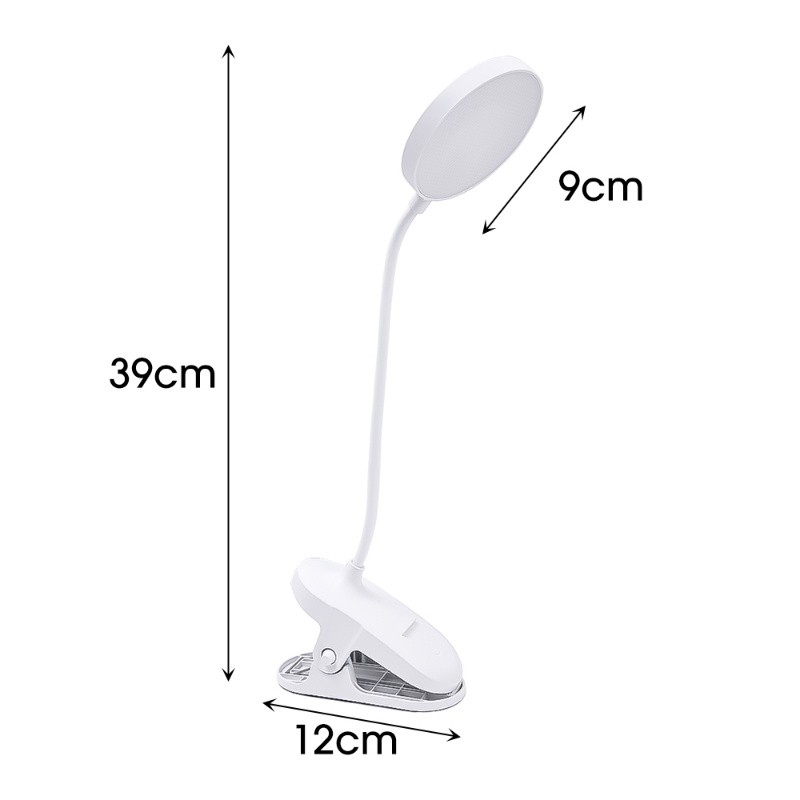 LUMi โคมไฟหนีบโต๊ะ โคมไฟตั้งโต๊ะ โคมไฟอ่านหนังสือ LED ถนอมสายตา ระบบสัมผัสหรี่ไฟได้ ปรับแสงไฟได้ 3ระดับ พร้อมสายชาร์จUSB รูปที่ 7