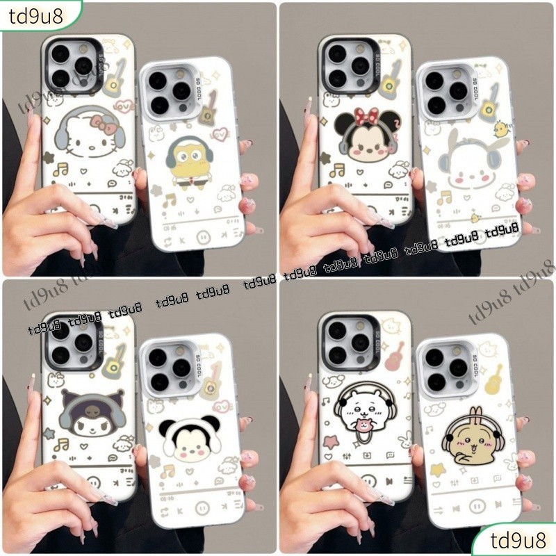 เคสสําหรับ OPPO Find X5 X6 PRO X7 Realme 11 PRO+ 10 10T 9i 5G Realme GT 5G ค้นหา X5 ค้นหา X6 PRO ตัวการ์ตูนพร้อมหูฟังกันกระแทก Hard Cover Case