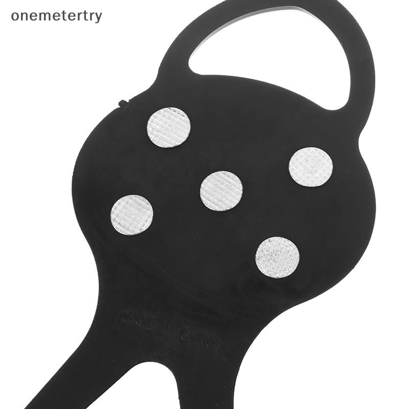 Onem ฤดูหนาวกีฬารองเท้าสําหรับผู้หญิงผู้ชาย 2PCS 5/8-Stud Anti-Slip Ice Claws Snow Climbing Spike Grips Crampon Cleats รองเท้า n