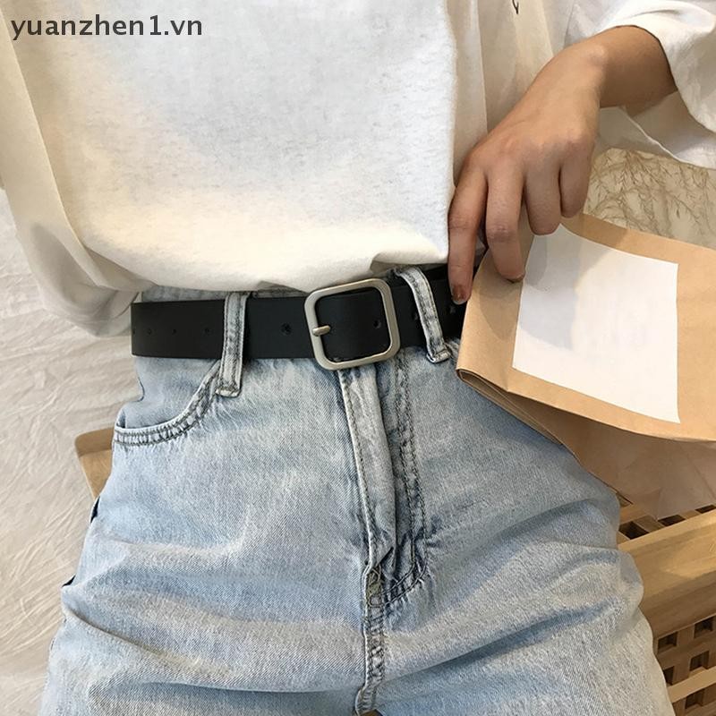 Zhen 1 สายหนัง PU สําหรับผู้หญิงหัวเข็มขัดหัวเข็มขัดกางเกงยีนส์เข็มขัดผู้หญิงเข็มขัดผู้หญิงเข็มขัดผู
