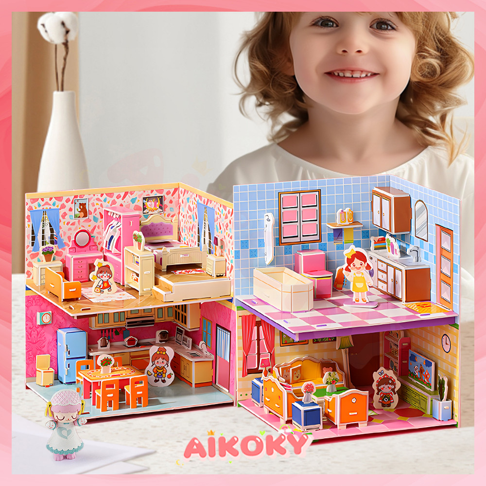 AIKOKY โมเดลปริศนา 3 มิติ ของเล่นเสริม พัฒนาการเด็กปฐมวัย