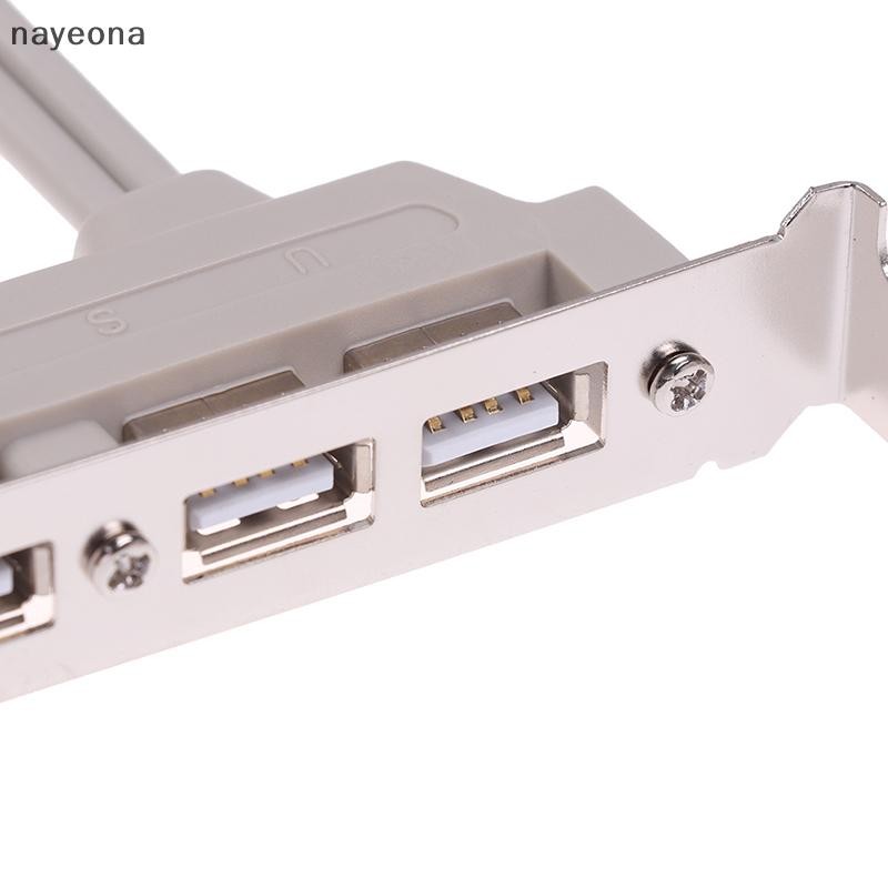 [NAY] 4 พอร์ต USB 2.0 ถึง 9 Pin MainBoard Header Extension Cable สําหรับแผง PC EON