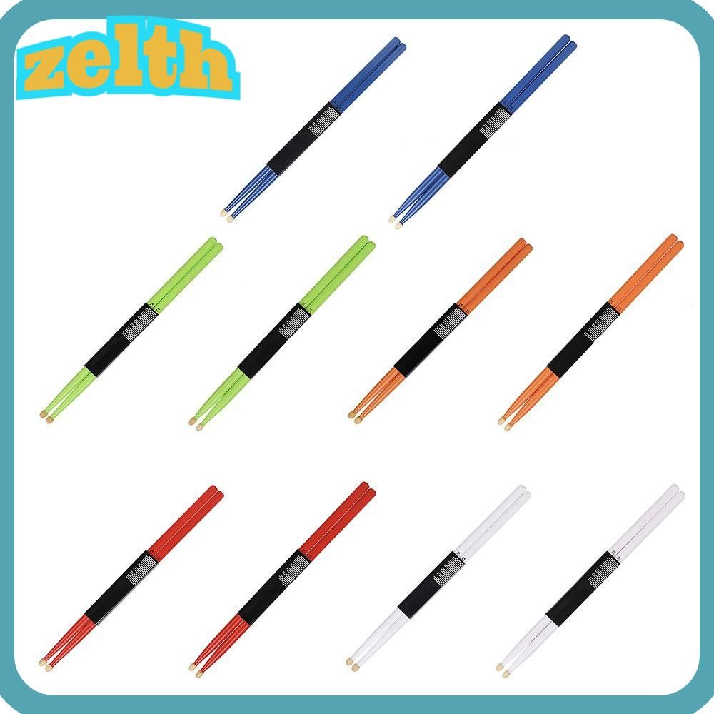 Zelth Professional สีสัน Drumstick, Drum Hammer Percussion Instrument Accessories 5A 7A Drum Sticks,