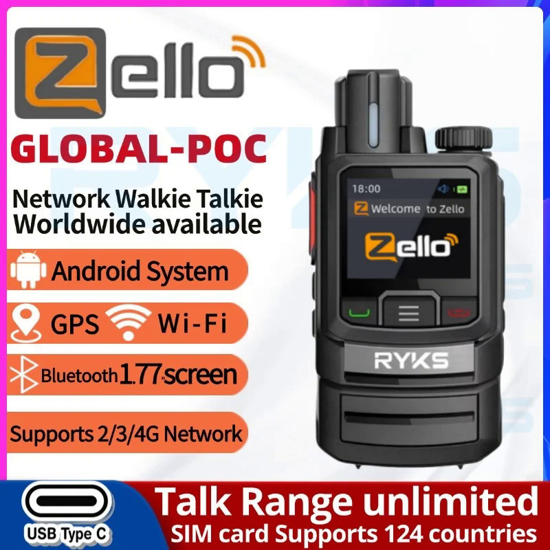ZL20 Zello Walkie Talkie 4g Radio With Wifi Bluetooth Long Range Profesional Powerful Two Way Radio1