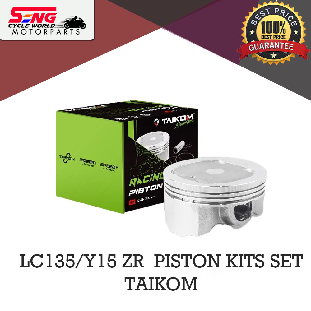 YAMAHA LC135 / Y15 ZR RACING PISTON KITS SET - 62MM/65MM - TAIKOM