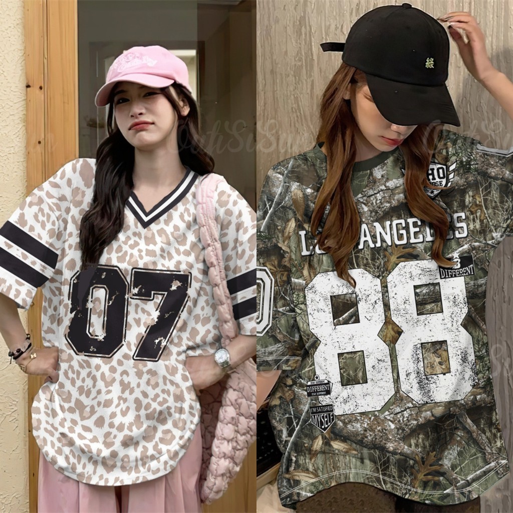 เล็กกระทัดรัดหวานสาวเสื้อกีฬากลางแจ้งย์เสื้อยืดหลวมกลางแจ้งสบายๆสไตล์เกาหลีแขนสั้นด้านบนเสื้อยืดแฟชั่นถนนเสื้อยอดนิยมทุกวันชุดเส