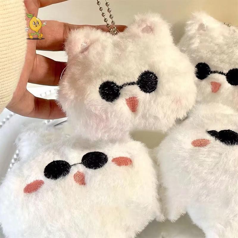 [mozh] 1 ชิ้นน่ารัก Wanderer Balladeer Kabukimono Scaramouche หมวก Guy คอสเพลย์พวงกุญแจแมวจี้ตุ๊กตา Plush Key แหวน [TH]