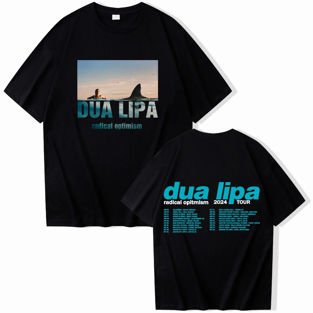 เสื้อยืด Dua Lipa S-5XL Dua Lipa 2024 Bangkok Concert เสื้อยืด Dua Lipa เสื้อยืดแขนสั้นคอกลมสไตล์ของ
