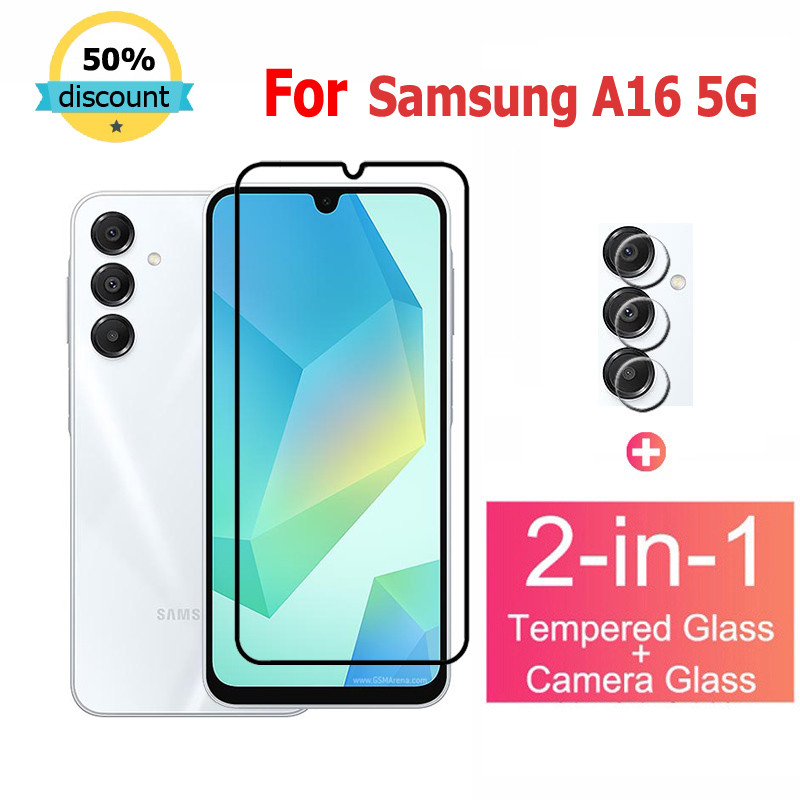 ฟิล์มกระจก Samsung A16 5G กระจกนิรภัย HD ป้องกันหน้าจอ สำหรับ Samsung A06 A05 A35 A54 A15 A25 A34 A05s S24 S22 S21 S23 Plus Ultra FE 5G ฟิล์มกระจกกันเลนส์กล้อง & ฟิล์มหลัง