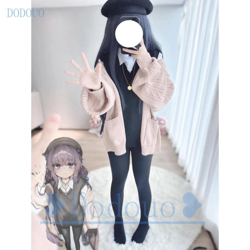 Blue Archive cos kozeki ui ครบชุดถุงเท้าเสื้อกันหนาวคอสเพลย์เสื้อผ้า