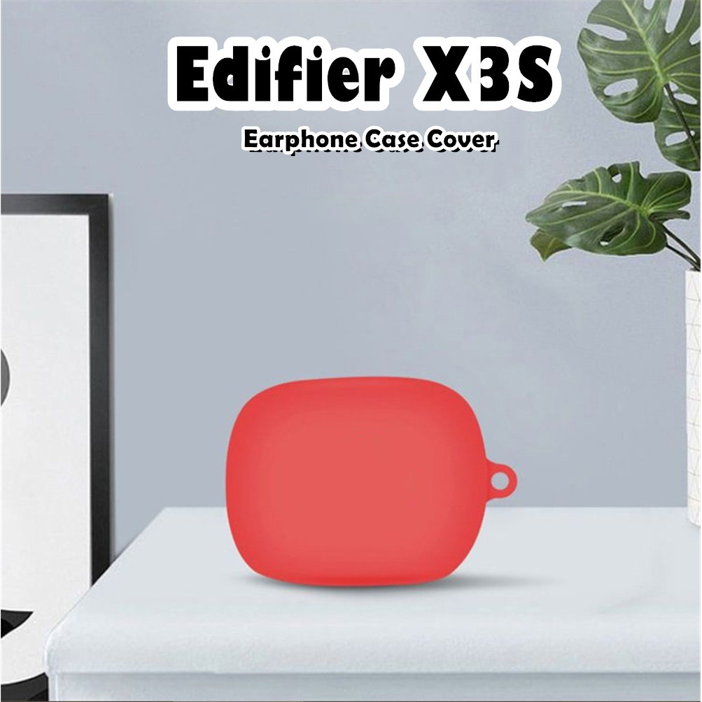 อนาคตดาวสําหรับ Edifier X3S กรณี Anti Fall สีทึบซิลิโคนอ่อนนุ่มหูฟังกรณีปลอกฝาครอบ