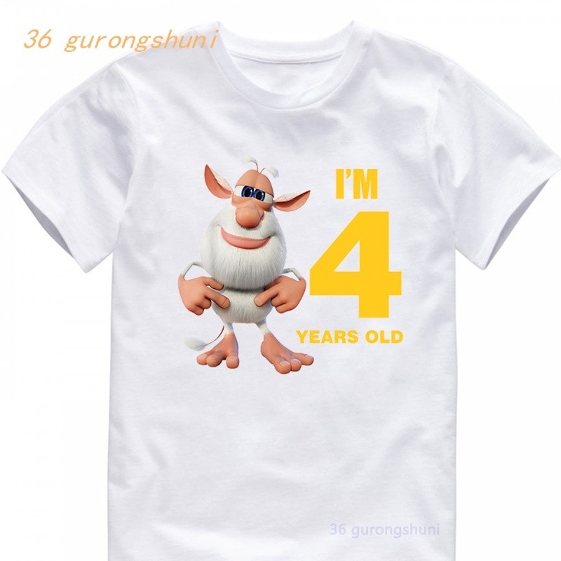 อะนิเมะการ์ตูนall-match Tee Booba Buba Буба .борการ์ตูนเด็กพิมพ์เด็กเสื้อผ้าTเสื้ออะนิเมะฤดูร้อนเสื้อเด็กเสื้อยืดนุ่มเสื้อยืดสีขาวท็อปส์สําหรับชุดลําลอง - รูปที่ 2
