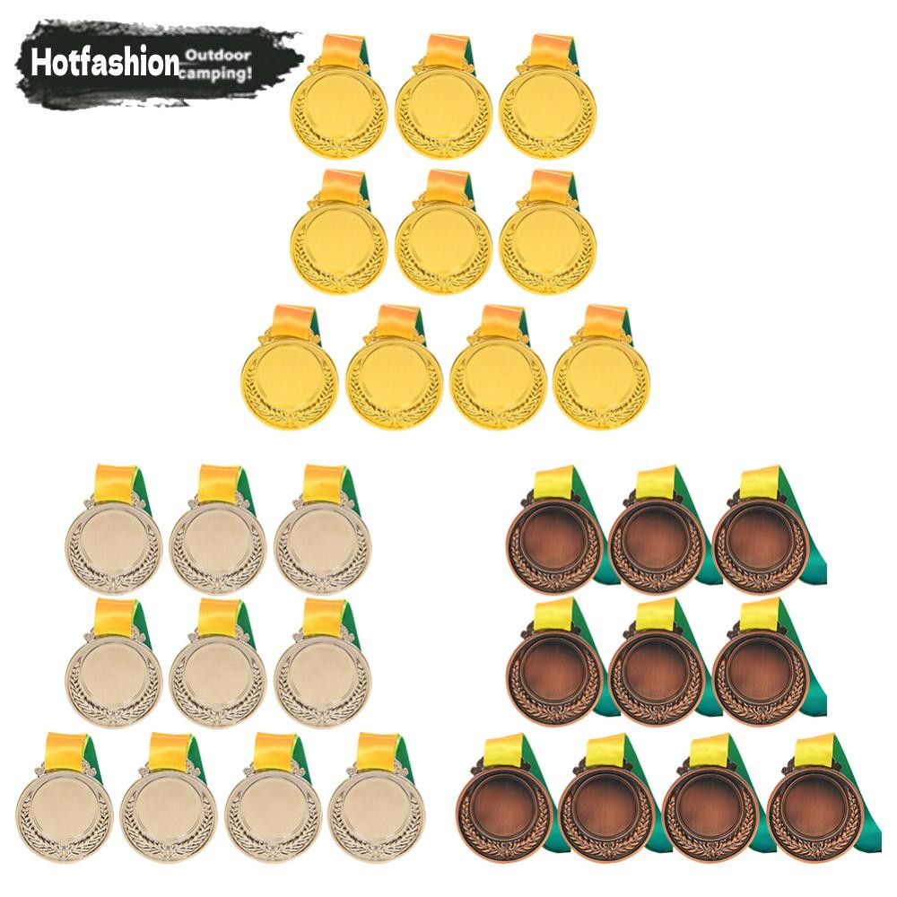 10ชิ้นทอง/เงิน/เข็มกลัดเหรียญรางวัลเหรียญโลหะชนะเหรียญสําหรับเกมกีฬา