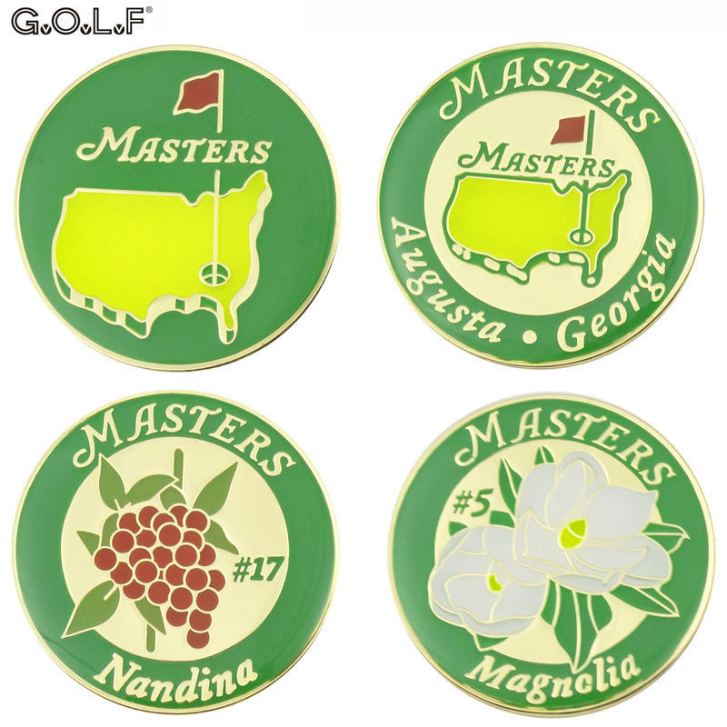 หมวกกอล์ฟ Mark คลิปแม่เหล็กประณีตสีอีพ็อกซี่แผนที่โลหะ Ball Mark MJ2413 SF6P