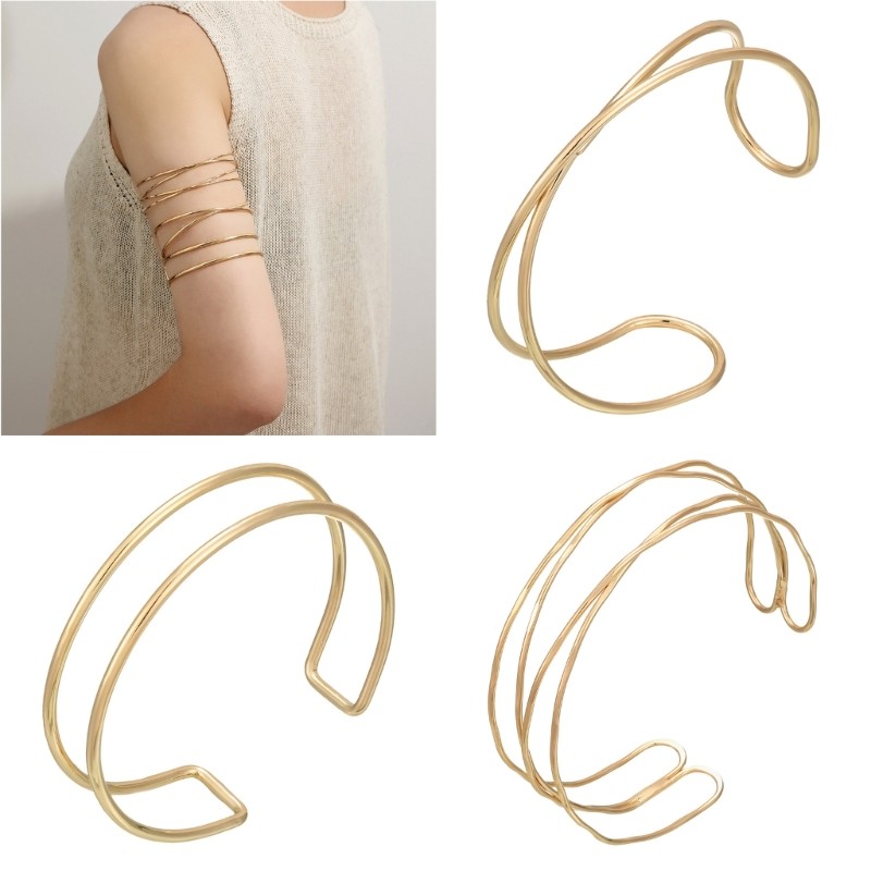 CS Cool Multilayer Arm Bracelet Arm Cuff Armlet Upper Arm กําไลข้อมือ Party Arm Bracelet