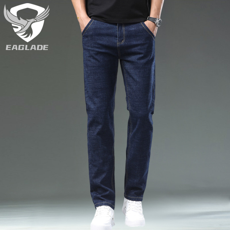 Eaglade Casual Stretch Denim Pants 982 สีน้ําเงิน C03
