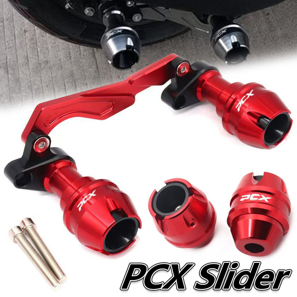 Pcx 160 PCX150 Slider CNC อลูมิเนียมล้อหน้าเพลาส้อม Crash Sliders กันตก PCX 160 Body และกรอบอุปกรณ์เ