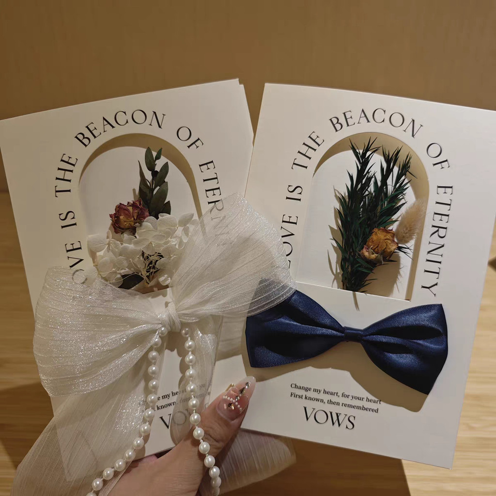 การแต่งงาน Vow การ์ดคู่แต่งงานเจ้าสาวเจ้าบ่าว Newcomer Vows ถึงพจนานุกรมการ์ดที่เขียนด้วยลายมือ High