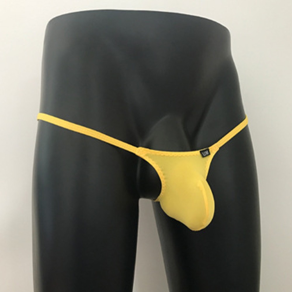 [CH]ผู้ชายผ้าไหมน้ําแข็งบาง Jock Strap Supporter Backless Thong ชุดชั้นในกางเกงกางเกง