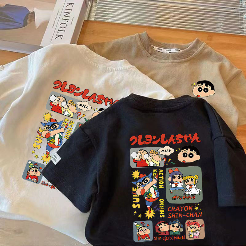 (จัดส่งตลอด 24 ชั่วโมง)KIDS PRINCESS เสื้อยืดคอกลม แขนสั้น ผ้าฝ้าย 100% พิมพ์ลาย ทรงหลวม แฟชั่นสําหรับเด็ก