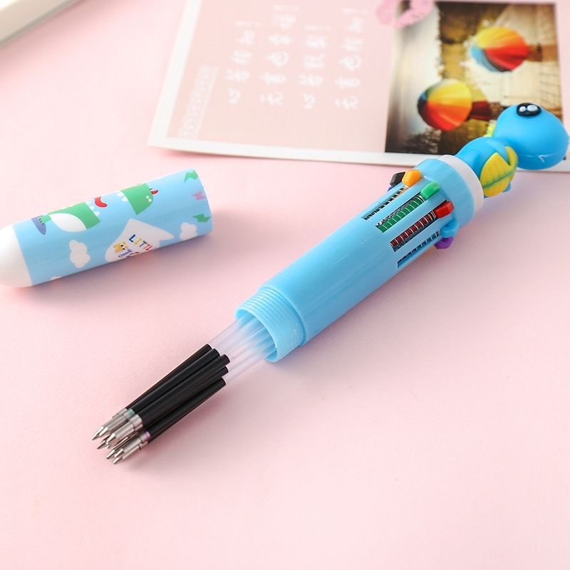 ปากกาลูกลื่น 10 สี ปากกา ปากกาลูกลื่นสีน้ำเงิน เครื่องเขียน ราคาส่ง หลายสี - รูปที่ 5