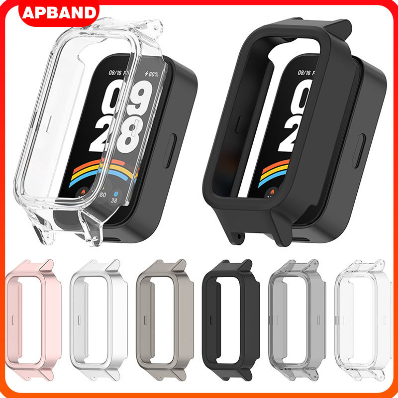 Smartwatch กันชน Hollow สําหรับ Xiaomi Mi Band 9 Active/Smartwatch Redmi Band 3 ป้องกันหน้าจอ Hard P