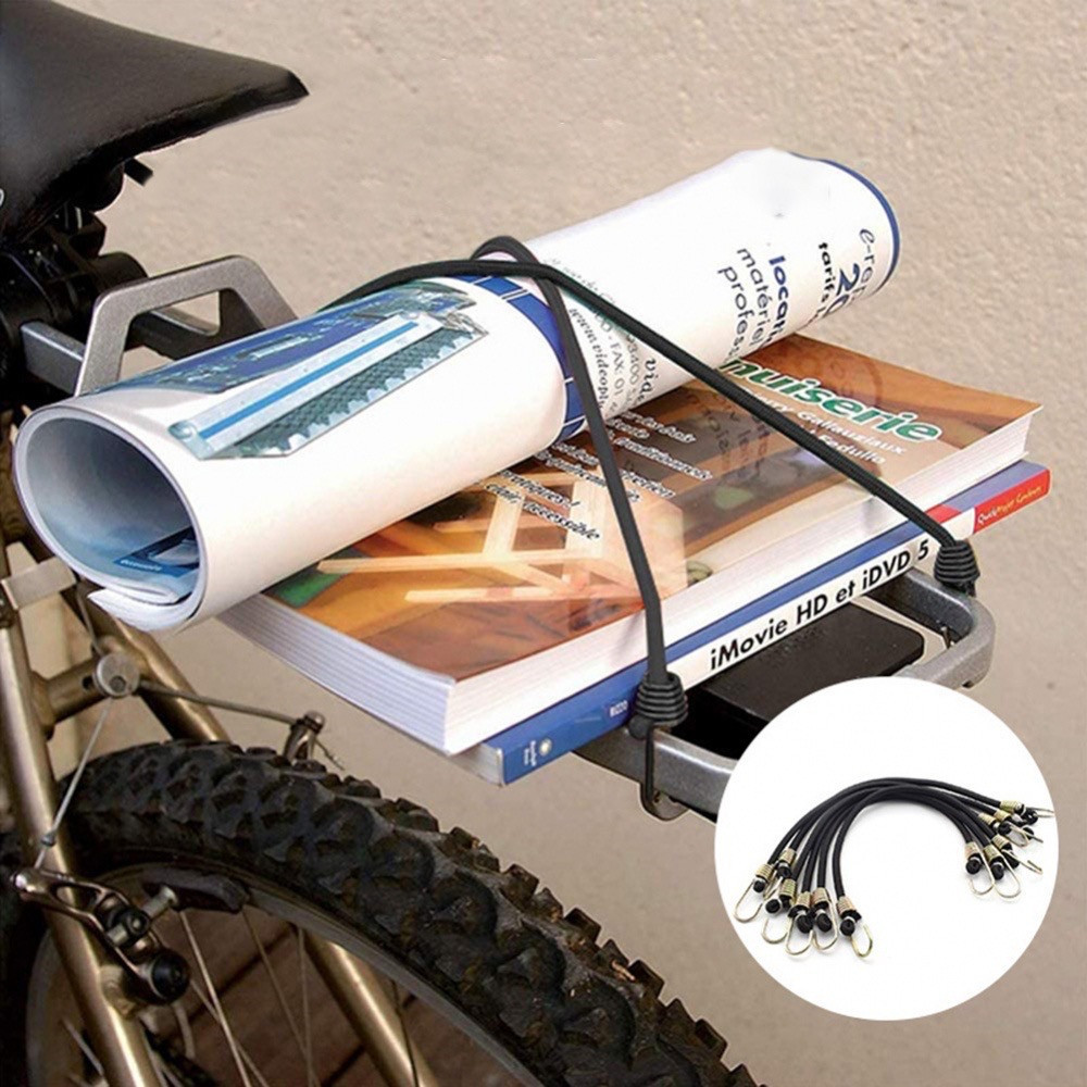 ยางยืดรัดของ สายรัด ที่รัดของ สายยางยืด พร้อมตะขอ สําหรับผูกกระเป๋าเดินทาง เชือก ขนาด 9”