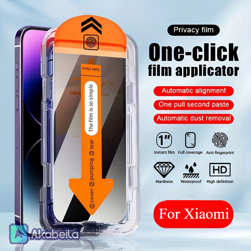 Anti-Spy ฟิมล์กระจก For Xiaomi Redmi 14C 13C 10C 12C 9A 11T Note 11 13 Pro 10 12 5G Poco x6 pro 5g c65 เต็มจอใส ฟิล์ม