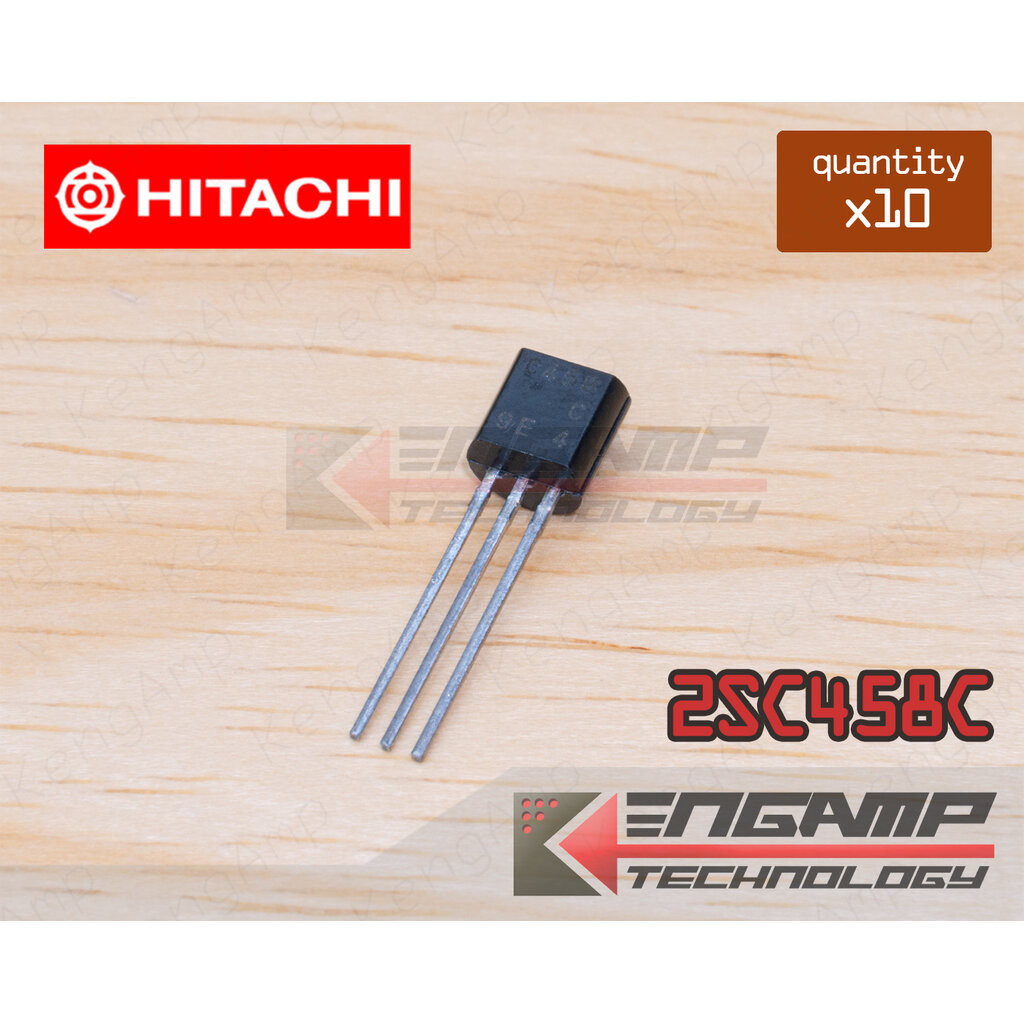 (10ตัว) [TR] 2SC458C C458 HITACHI NPN 100mA 30V ECB