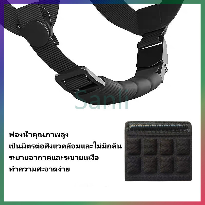 Sanli แผ่นรองคางหมวกกันน็อคจักรยาน แผ่นฟองน้ำ แผ่นฟองน้ำรองคางหมวกกันน็อค แผ่นป้องกันคางหมวกกันน็อค
